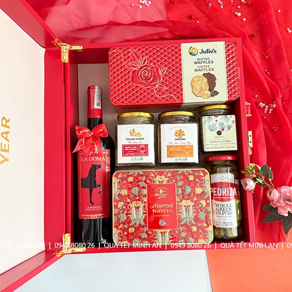 Hộp quà Tết Da Premium Xuân 2026 - HD1226