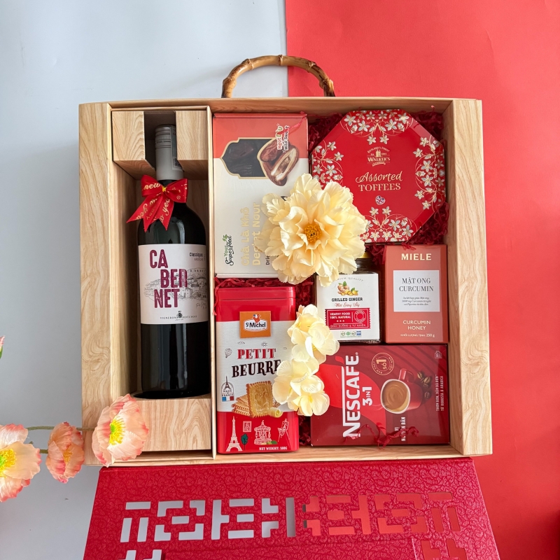 Hộp quà tết Hộp Khắc CNC Sắc Việt Xuân 2026 - H1365