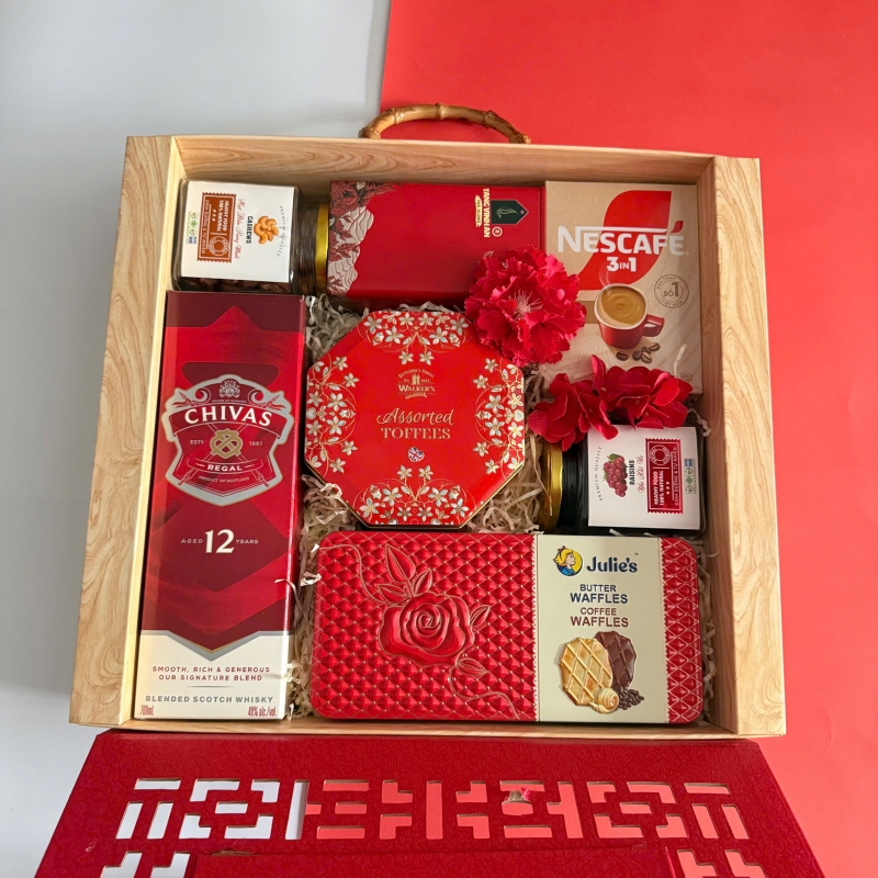 Hộp quà tết Hộp Khắc CNC Sắc Việt Xuân 2026 - H1480