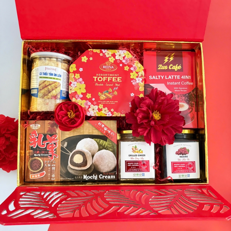 Hộp quà tết Hộp Khắc CNC Sắc Xuân 2026 - H550