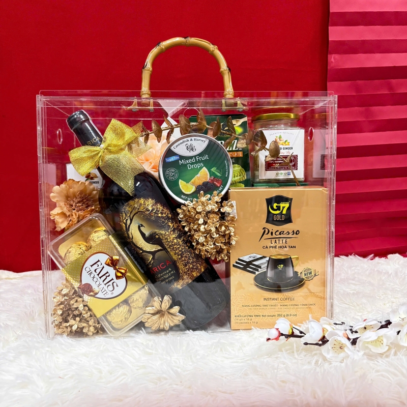 Hộp quà tết Hộp Mica Xuân 2026 - H1008