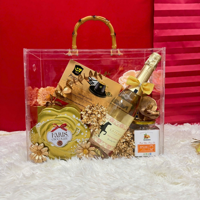 Hộp quà tết Hộp Mica Xuân 2026 - H800